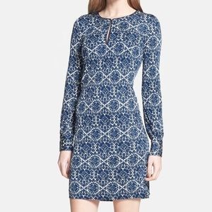 Tory Burch Walker Print Silk A-Line Dress Size XS